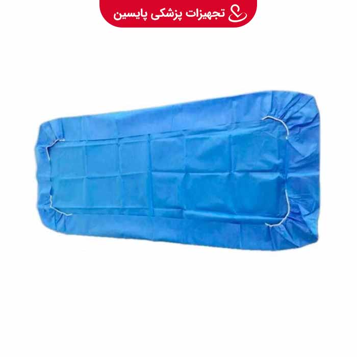 ملحفه کشدار یکبار مصرف آبی 220*120