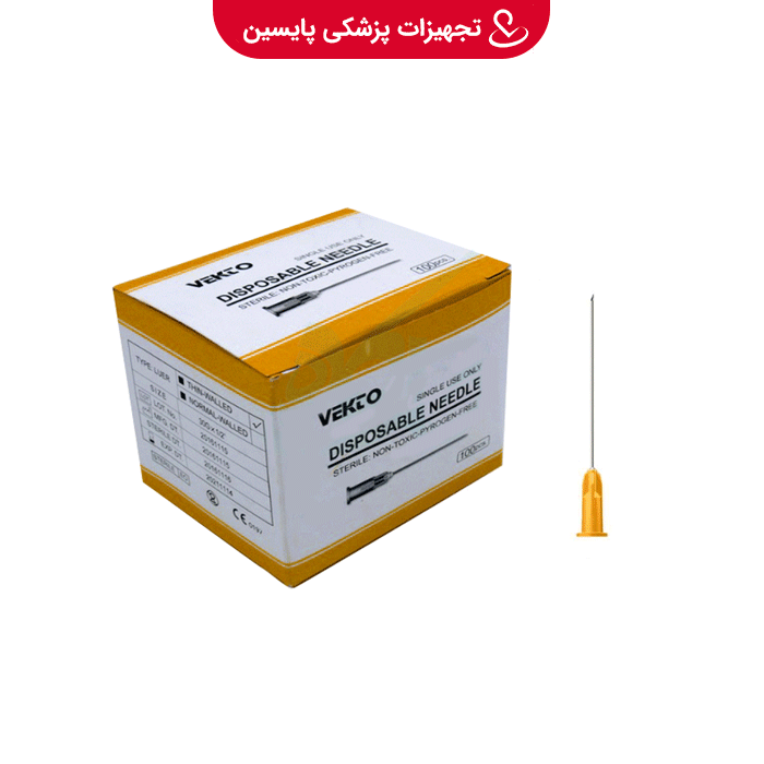سر سوزن گیج 25 نارنجی طول 13 شنزو