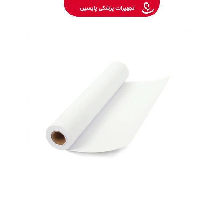 رول ملحفه یکبار مصرف سفید عرض 60سانت 100متری 12 گرم
