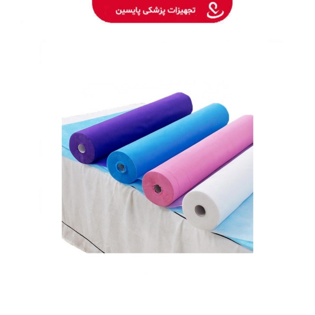 رول ملحفه یکبار مصرف رنگی عرض 80 سانت گرماژ 30 گرم متراژ 20 متری